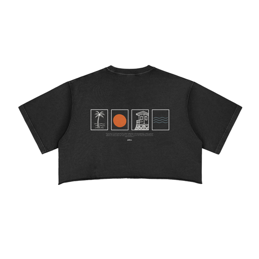 Women's icons Raw Edge Crop Top